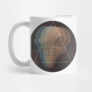 Avian Skull Glitch - Pop Art Mug